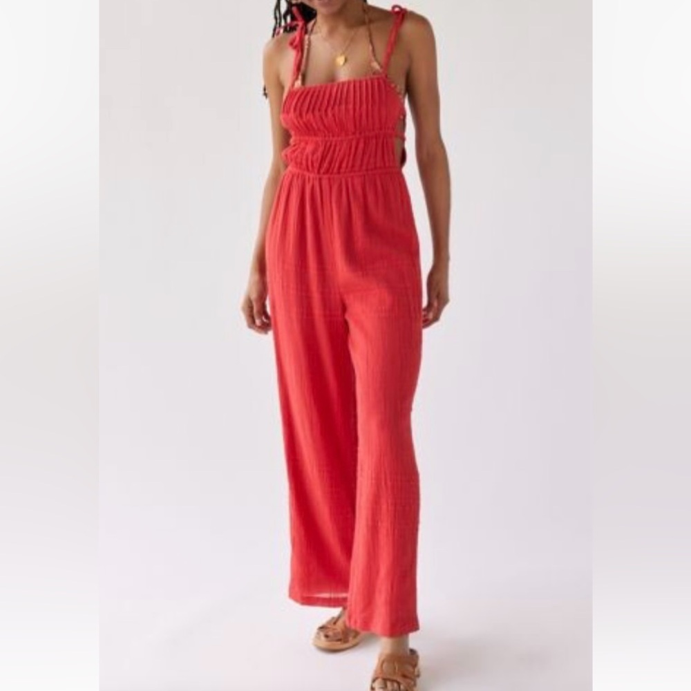 Urban Outfitters Coral Jumpsuit